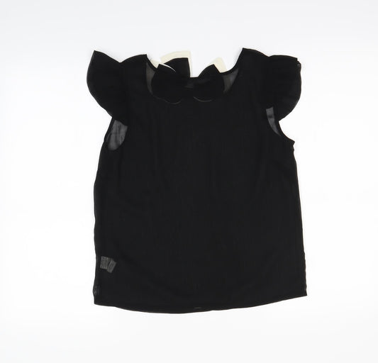 Womens UK Size 10 Atmosphere Black Basic Tank