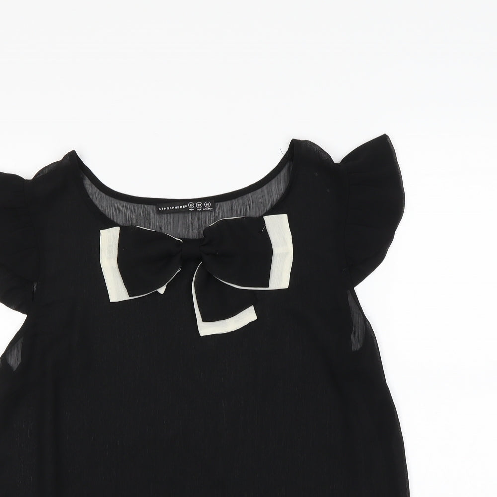 Womens UK Size 10 Atmosphere Black Basic Tank