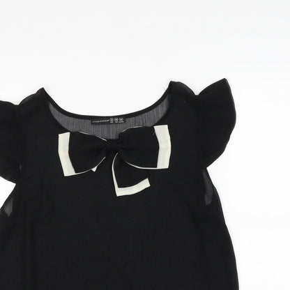 Womens UK Size 10 Atmosphere Black Basic Tank