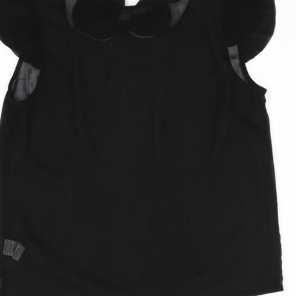 Womens UK Size 10 Atmosphere Black Basic Tank