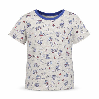 George Boys Grey Polka Dot  Basic T-Shirt Size 2-3 Years