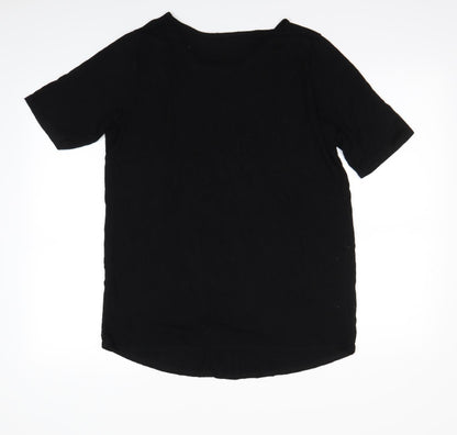 Womens UK Size 12 Boohoo Black Basic T-Shirt