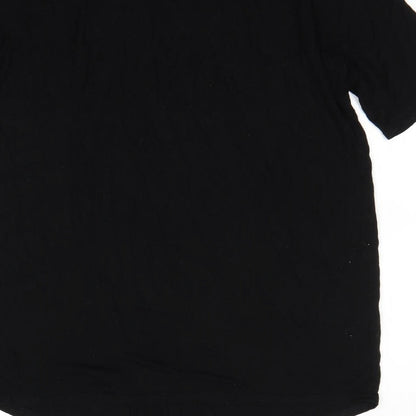 Womens UK Size 12 Boohoo Black Basic T-Shirt