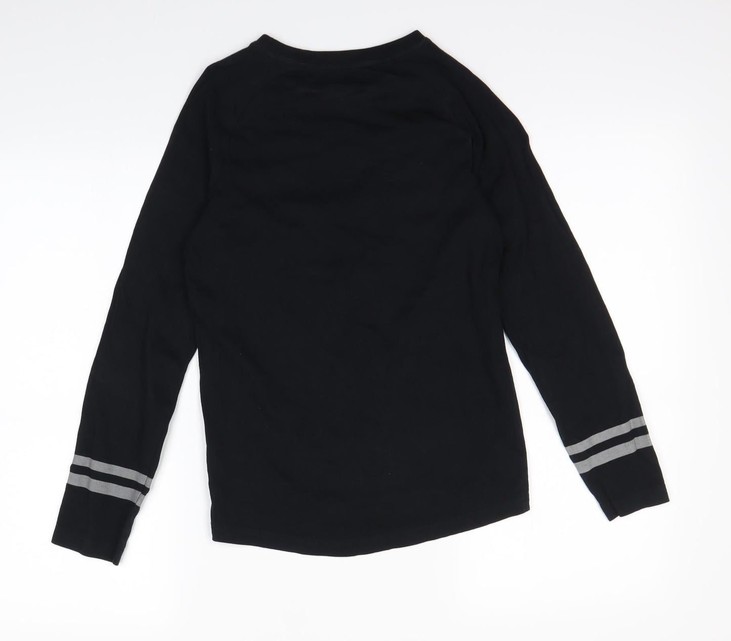 Nutmeg Girls Black   Basic T-Shirt Size 10-11 Years