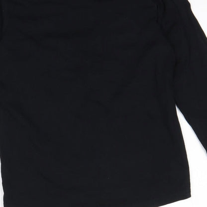 Nutmeg Girls Black   Basic T-Shirt Size 10-11 Years