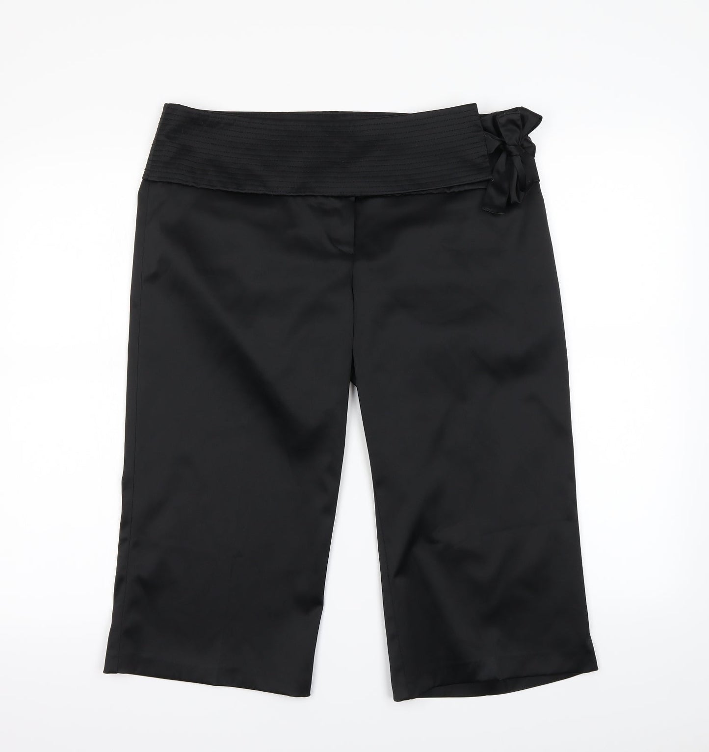 Womens UK Size 14 Bay Regular Fit  Black Trousers