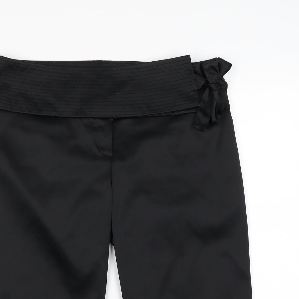 Womens UK Size 14 Bay Regular Fit  Black Trousers