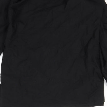 Thea Womens Black   Basic Blouse Size M