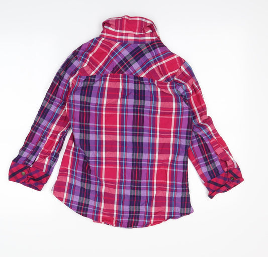 Womens UK Size 8 Falmer Multicoloured Basic Button-Up