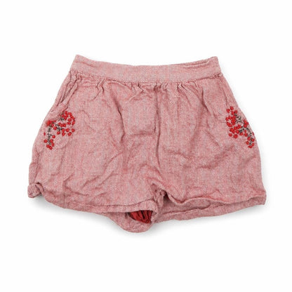 Next  Girls Red Herringbone  Mom Shorts Size 5 Years