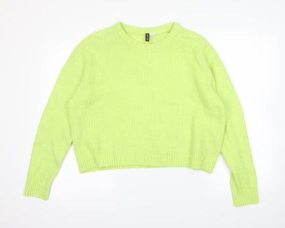 Divided Womens Green   Pullover Jumper Size M