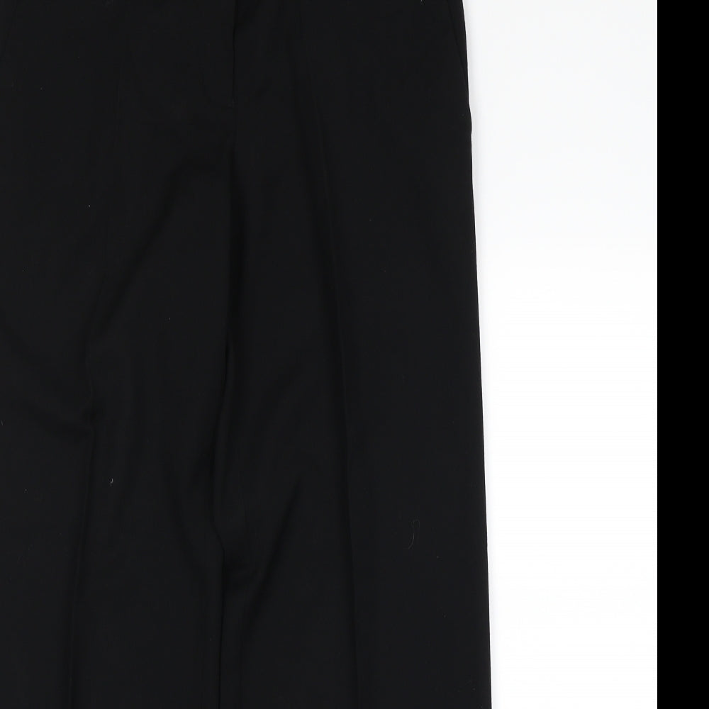 Womens UK Size 12 Next Regular Fit Dress Pants Black Trousers