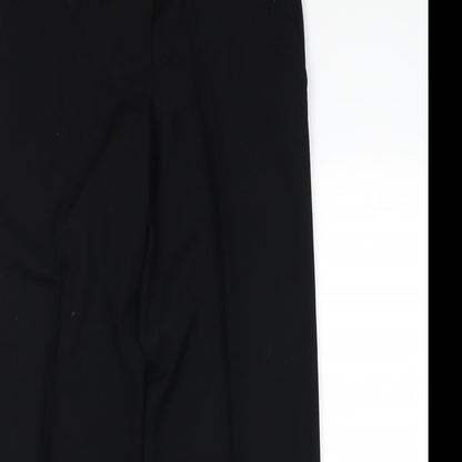 Womens UK Size 12 Next Regular Fit Dress Pants Black Trousers