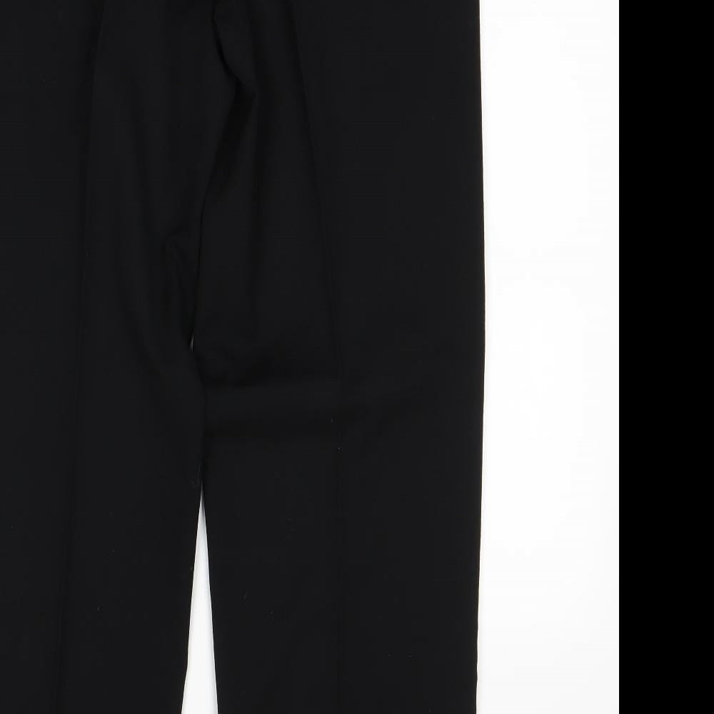 Womens UK Size 12 Next Regular Fit Dress Pants Black Trousers