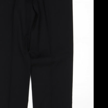Womens UK Size 12 Next Regular Fit Dress Pants Black Trousers
