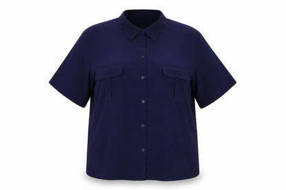 Bonmarché Womens Blue   Basic Button-Up Size 18