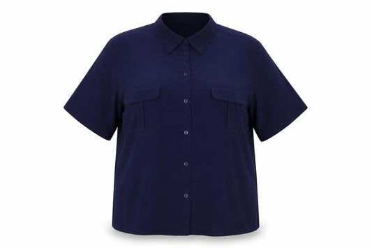 Bonmarché Womens Blue   Basic Button-Up Size 18