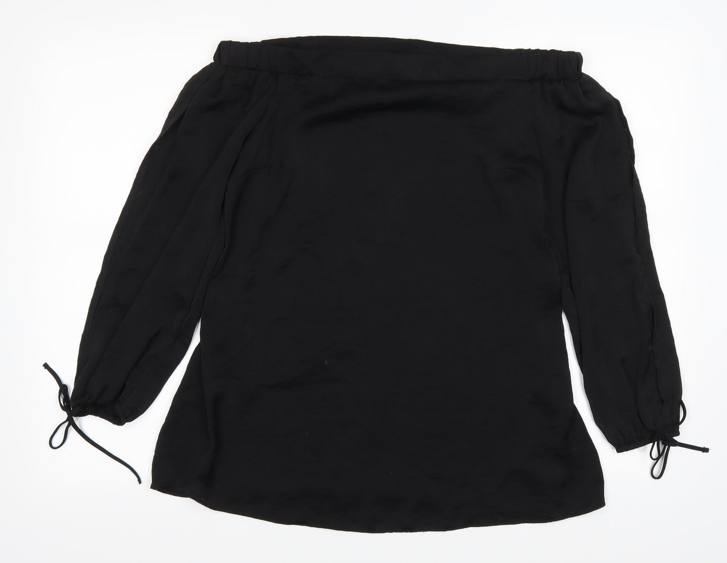 Papaya Womens Black   Basic Blouse Size 10