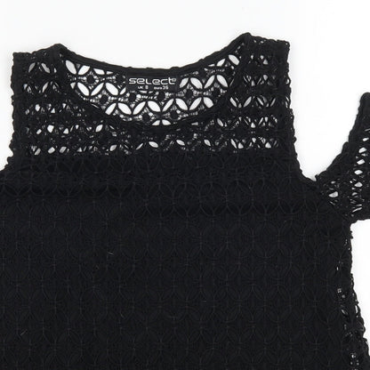 Womens UK Size 8 Select Black Basic Blouse