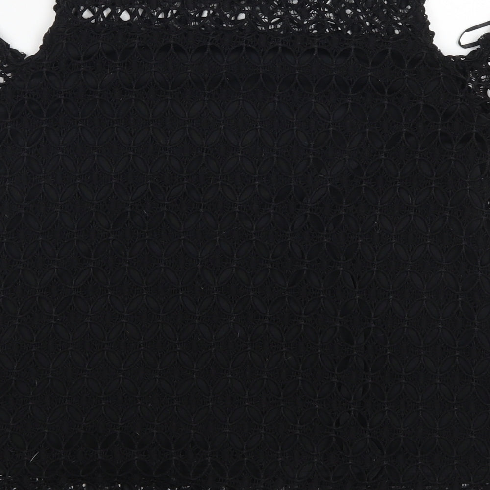 Womens UK Size 8 Select Black Basic Blouse
