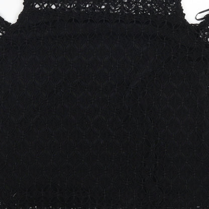 Womens UK Size 8 Select Black Basic Blouse
