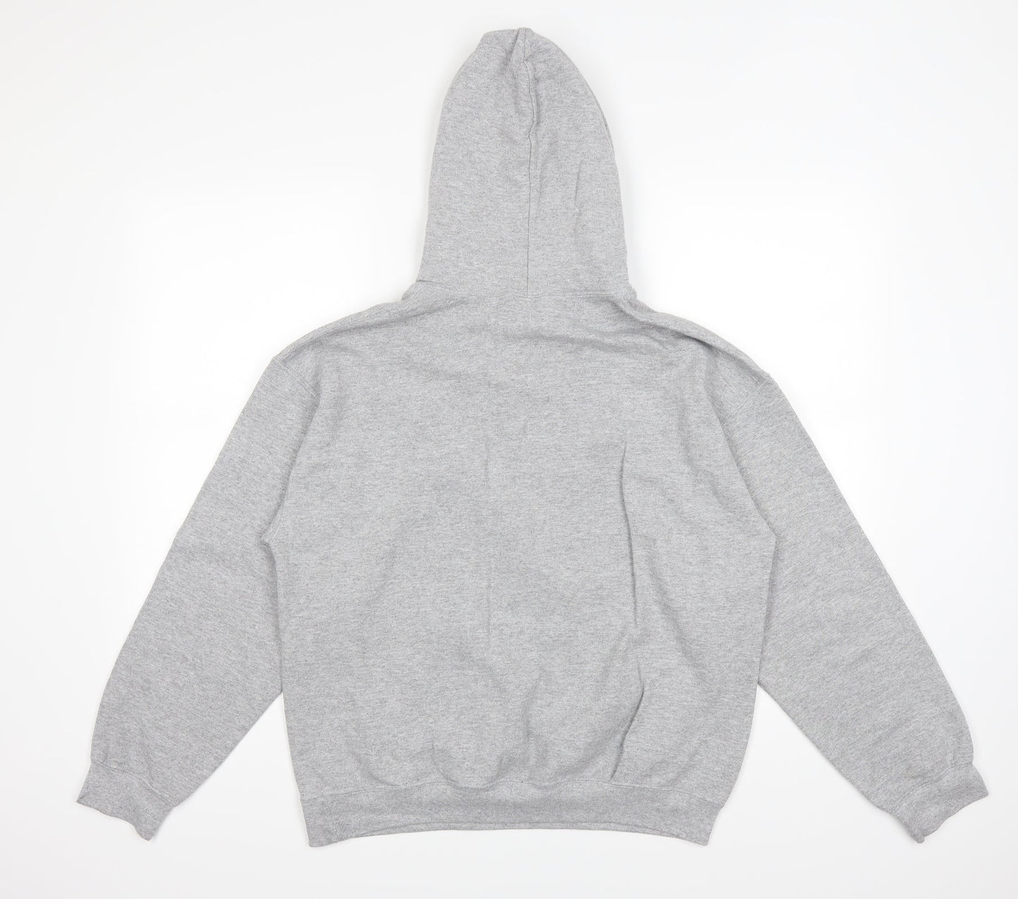 Mens UK Size M Gildan Grey Pullover Hoodie