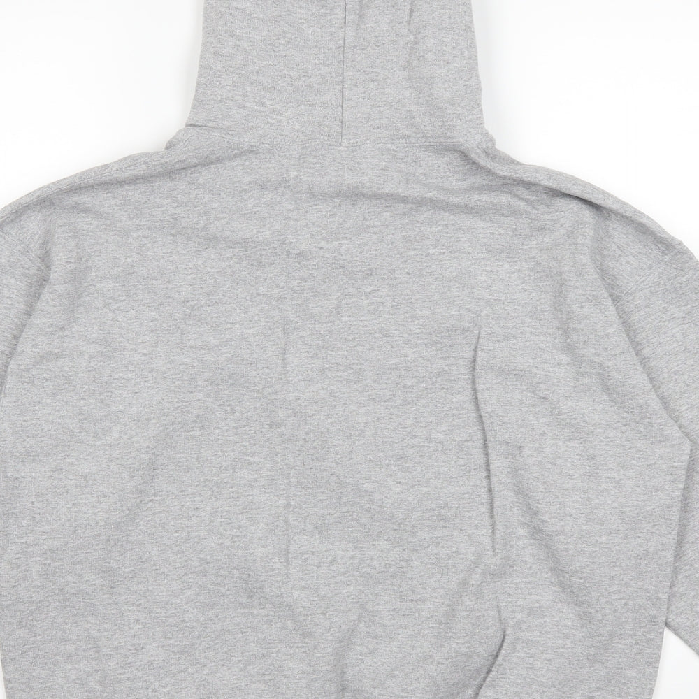 Mens UK Size M Gildan Grey Pullover Hoodie