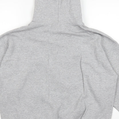 Mens UK Size M Gildan Grey Pullover Hoodie