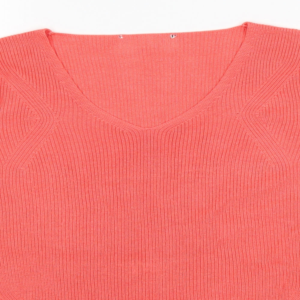 Marks & Spencer Womens Orange   Pullover Jumper Size 14