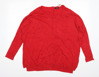 redoute Womens Red   Pullover Jumper Size 14