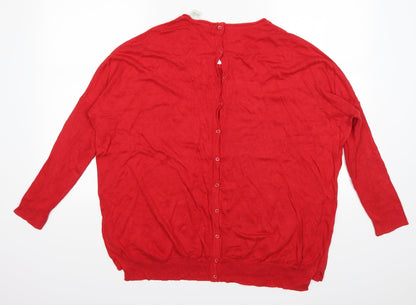 redoute Womens Red   Pullover Jumper Size 14