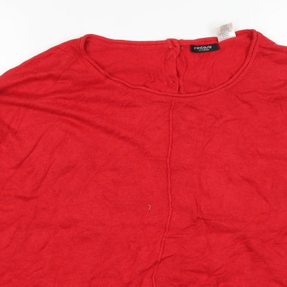 redoute Womens Red   Pullover Jumper Size 14