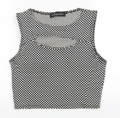 Womens UK Size 12 Republic Black Cropped Tank
