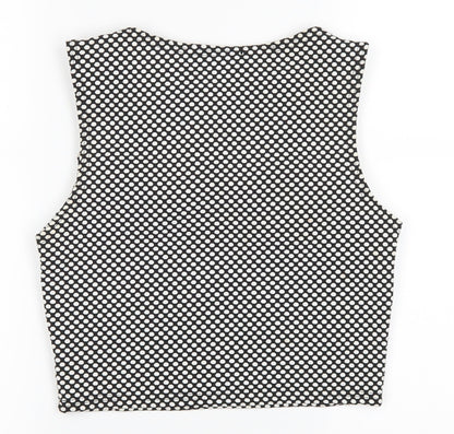 Womens UK Size 12 Republic Black Cropped Tank