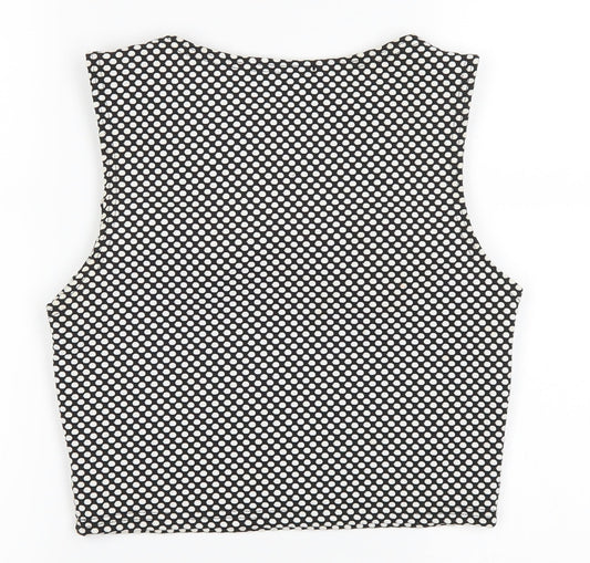 Womens UK Size 12 Republic Black Cropped Tank