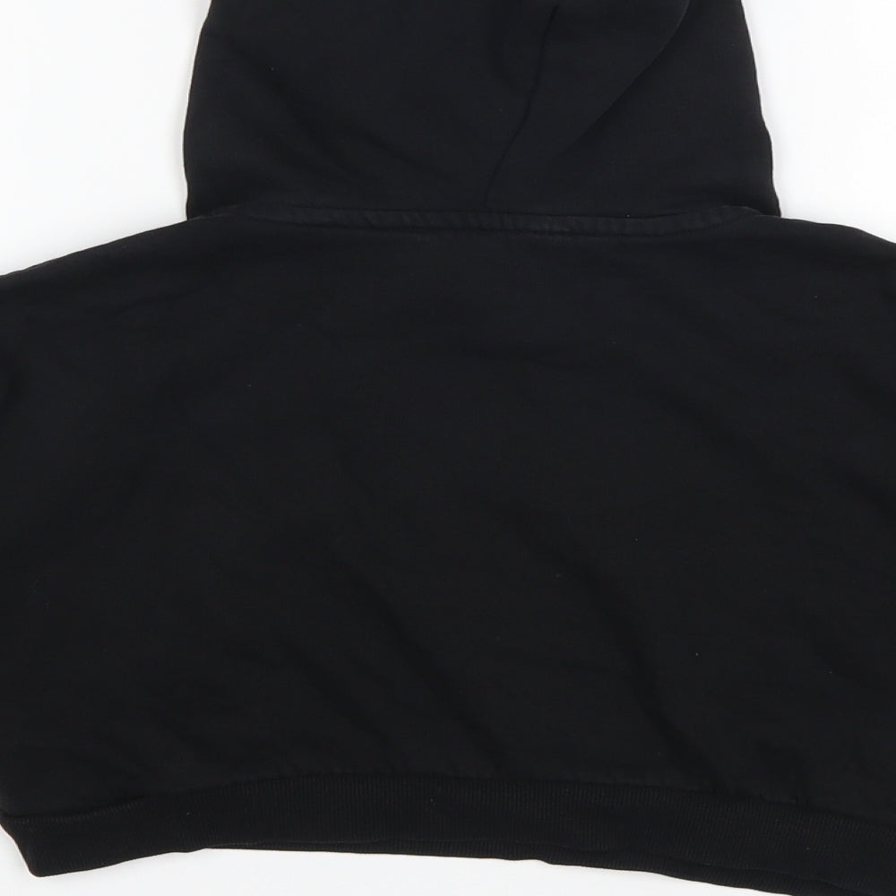 H&M Girls Black   Pullover Hoodie Size 9 Years