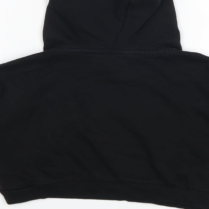 H&M Girls Black   Pullover Hoodie Size 9 Years