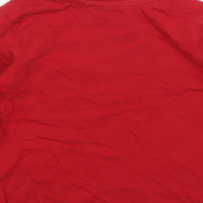 George Boys Red   Basic T-Shirt Size 2-3 Years