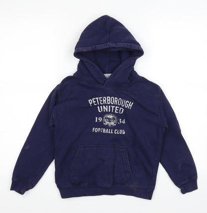 Awdis Boys Blue   Pullover Hoodie Size 7-8 Years