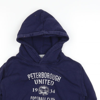 Awdis Boys Blue   Pullover Hoodie Size 7-8 Years