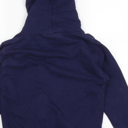 Awdis Boys Blue   Pullover Hoodie Size 7-8 Years