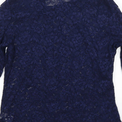 d by Womens Blue   Basic Blouse Size 18