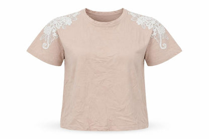 Womens UK Size 10 New Look Pink Basic T-Shirt