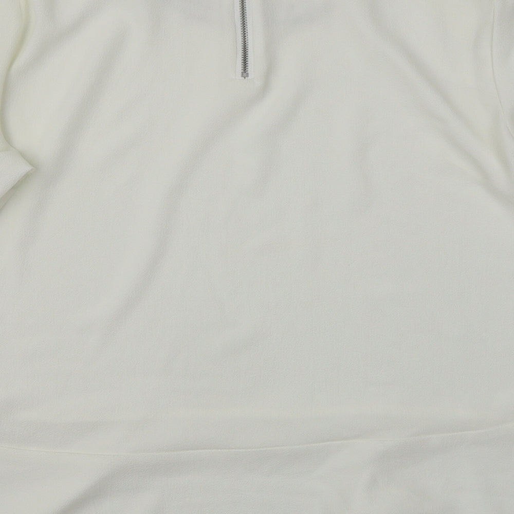 Womens UK Size 16 Amphora White Basic Blouse