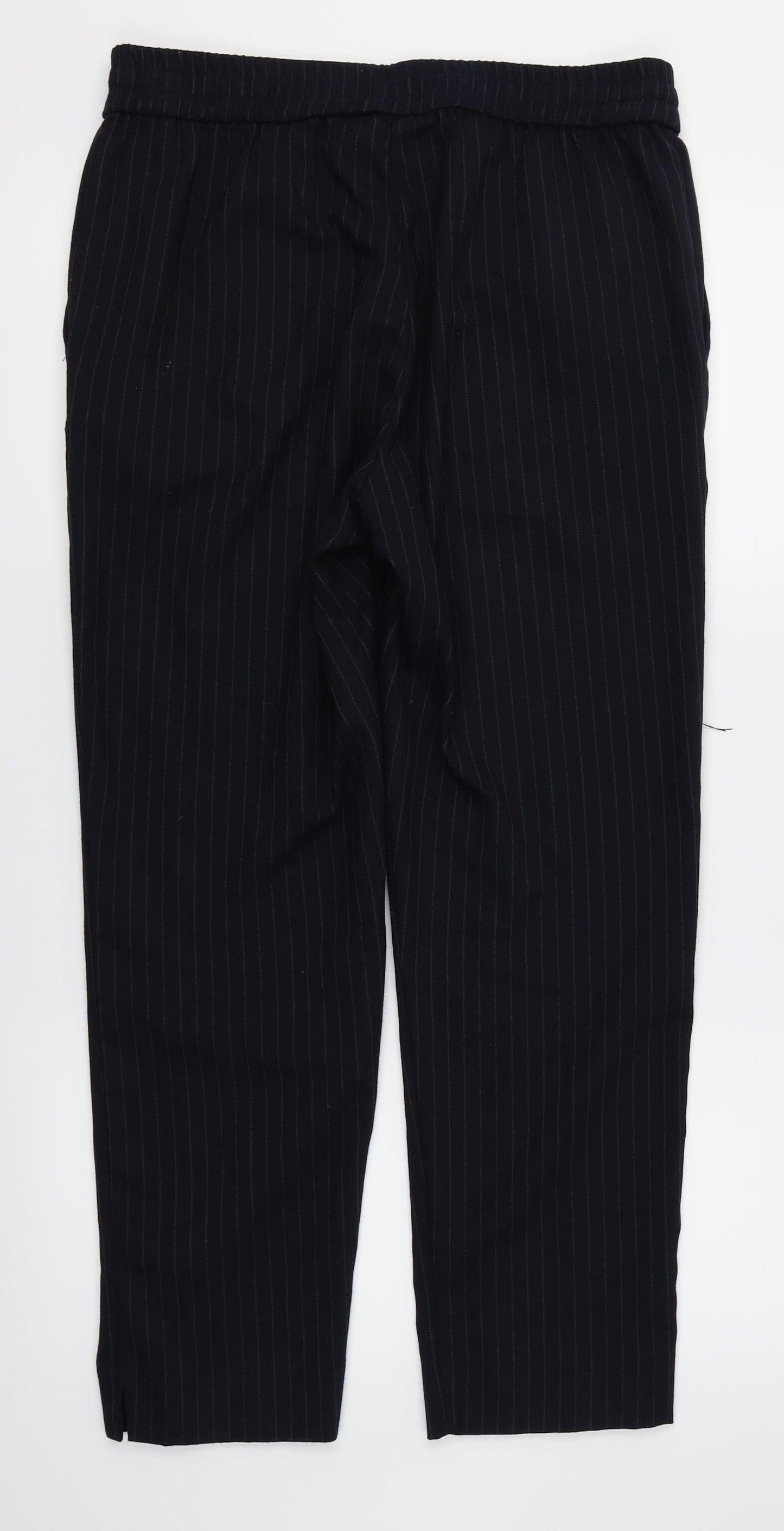 Womens UK Size 14 H&M Regular Fit Dress Pants Blue Trousers