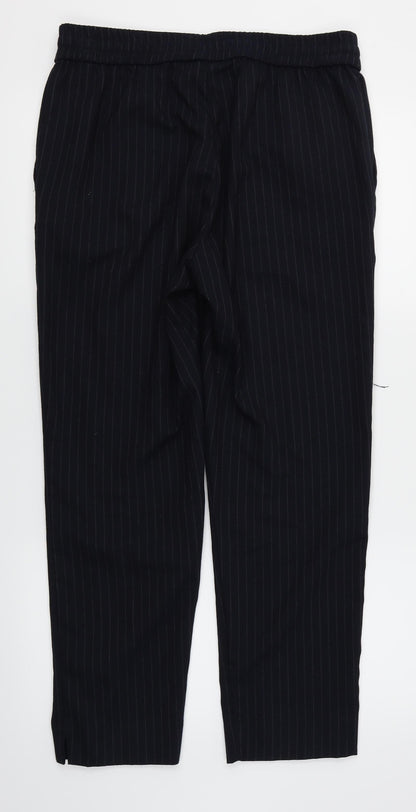 Womens UK Size 14 H&M Regular Fit Dress Pants Blue Trousers