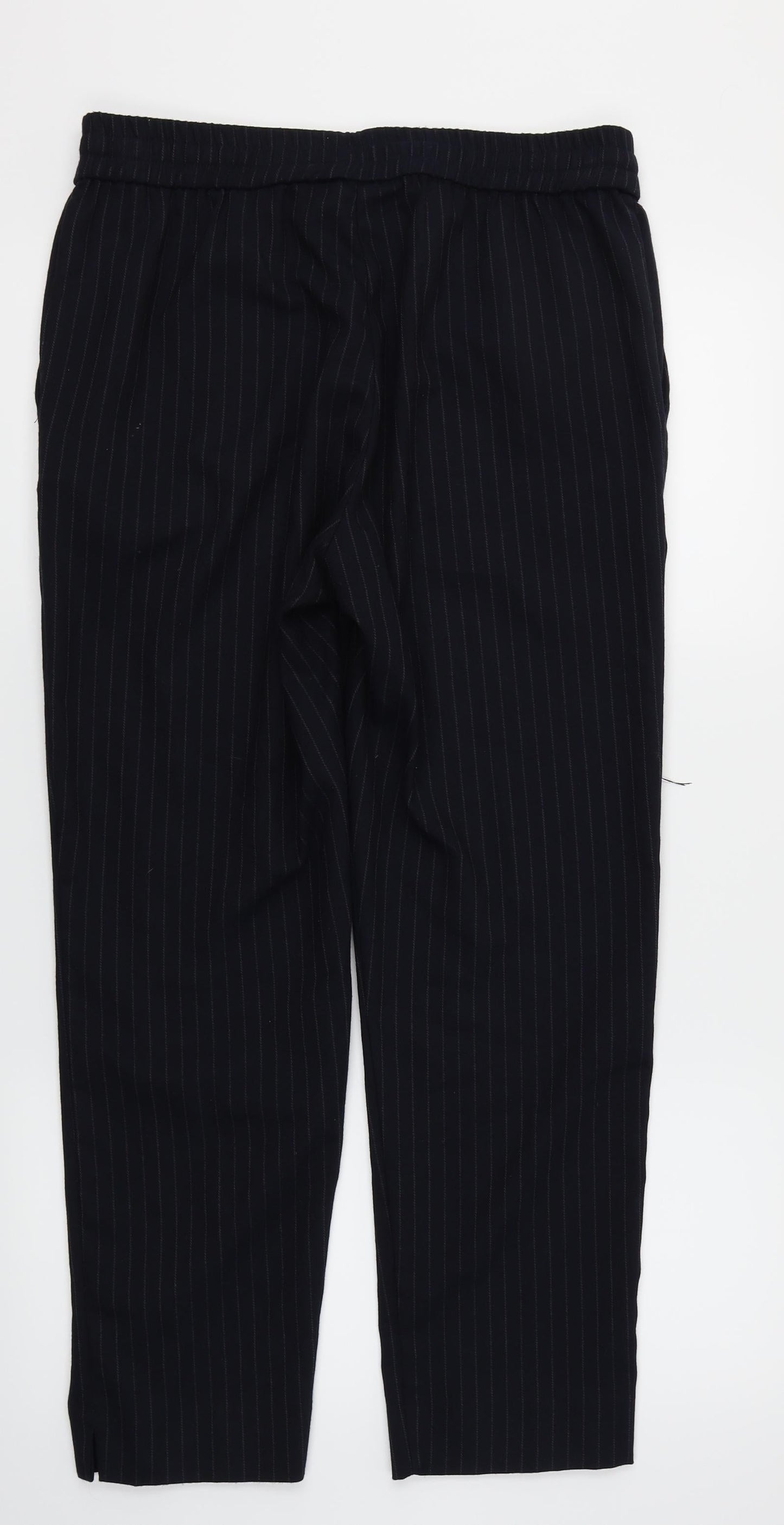 Womens UK Size 14 H&M Regular Fit Dress Pants Blue Trousers