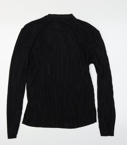 Womens UK Size M H&M Black Basic Blouse
