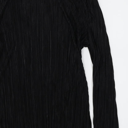 Womens UK Size M H&M Black Basic Blouse