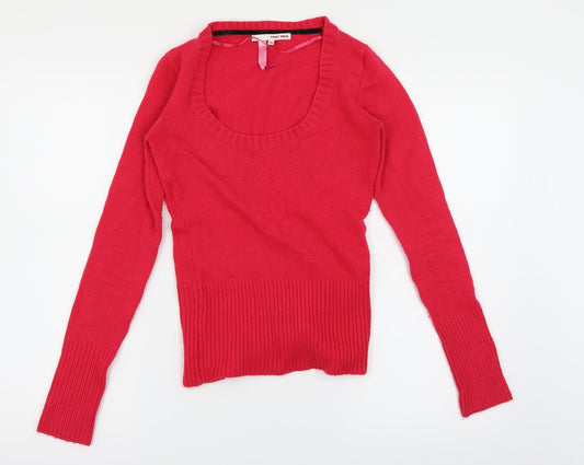 TALLY WEiJL Womens Pink   Pullover Jumper Size 8